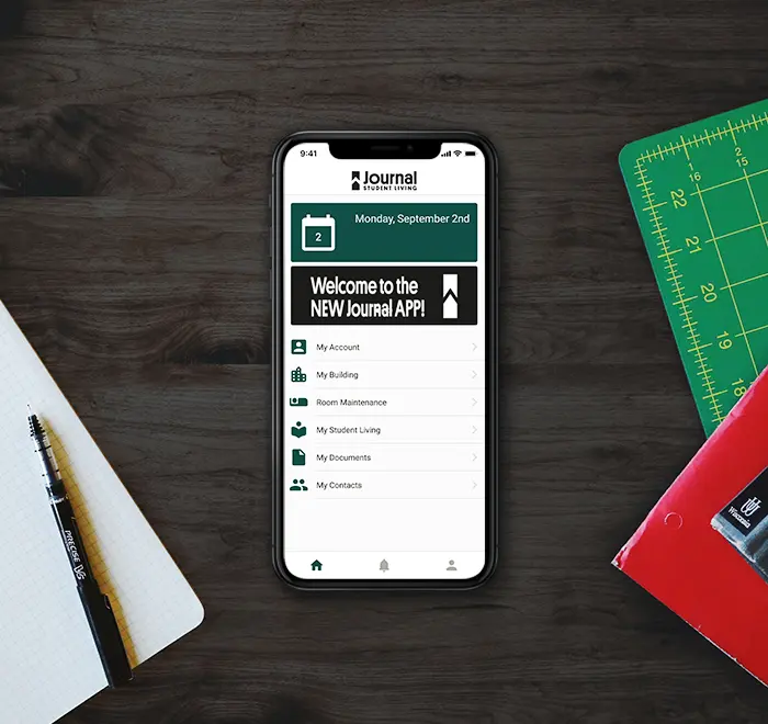 Journal Student Living Mobile App