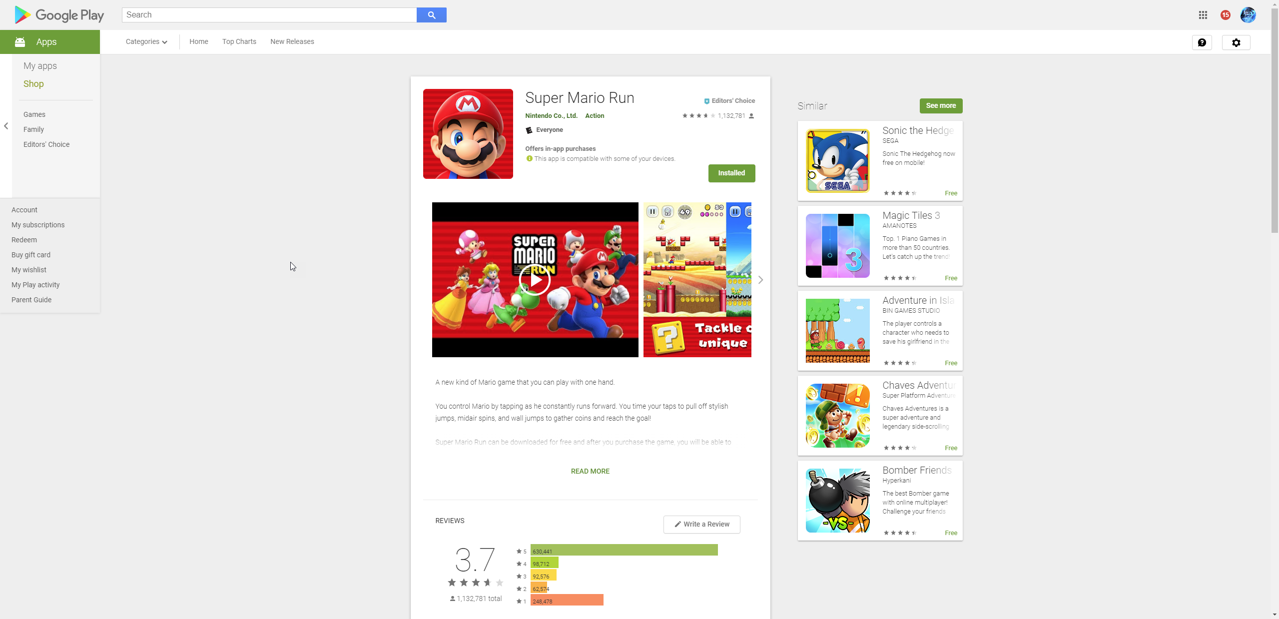 Google Play Store Redesign