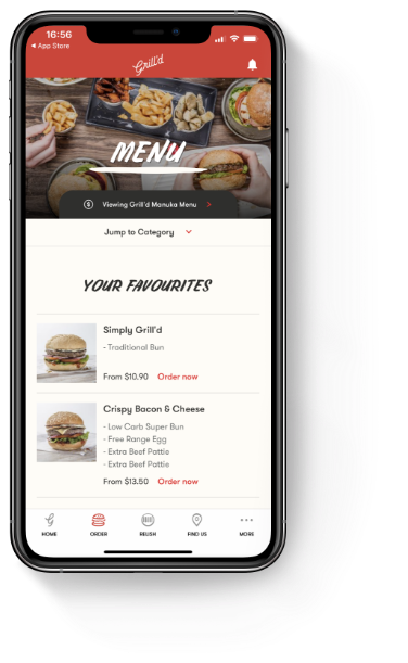 grilld app features