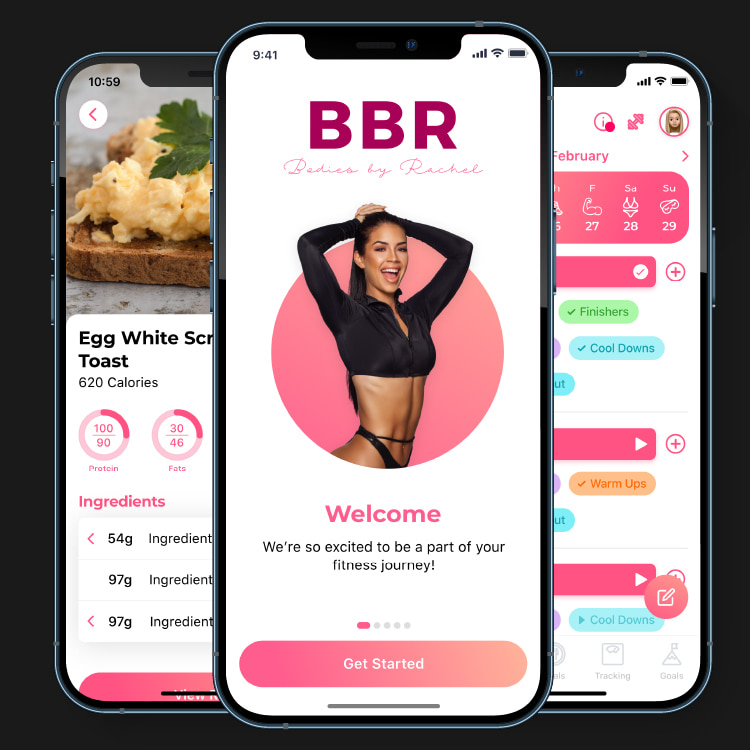 Bodies by Rachel - Appetiser App Development