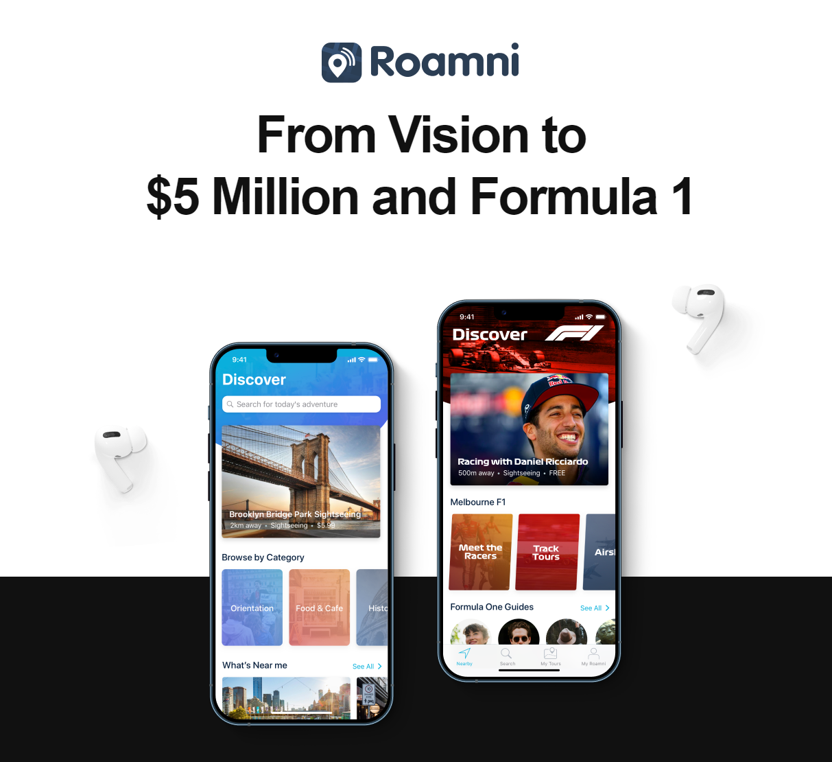 AF: Roamni app screenshots