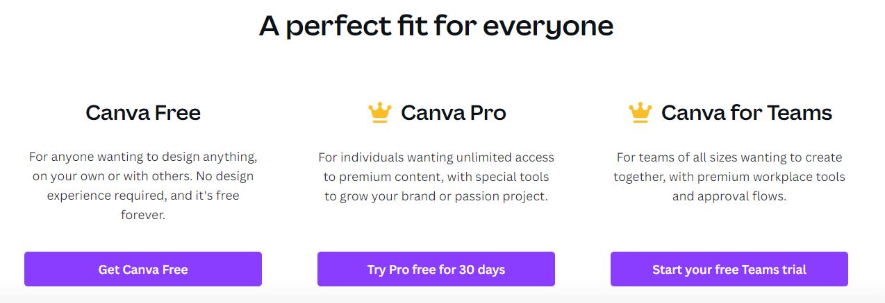 App engagement - Canva free offers