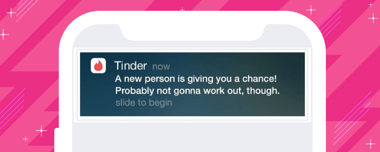 AR: An example of a push notification from Tinder