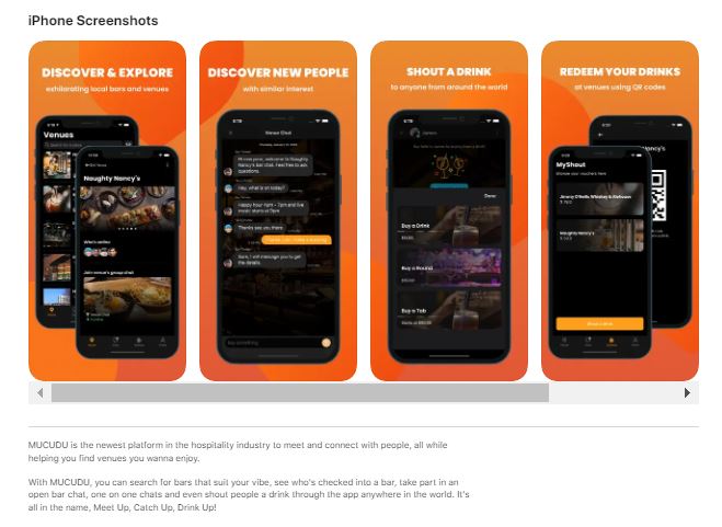 ASO: MUCUDU App Store page screenshots