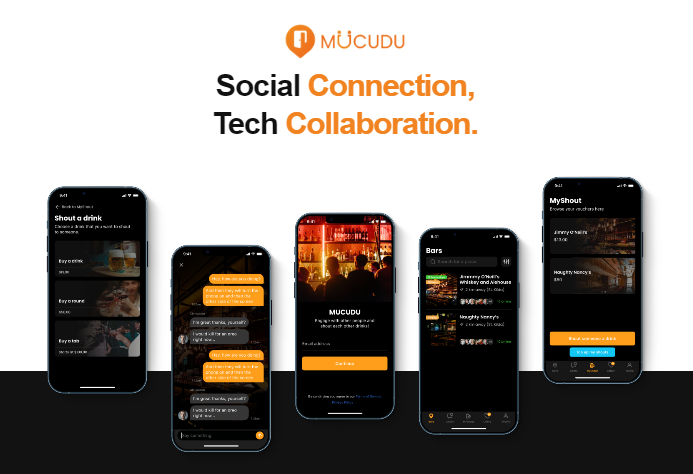 Mucudu mobile app interface screenshots and user experience design