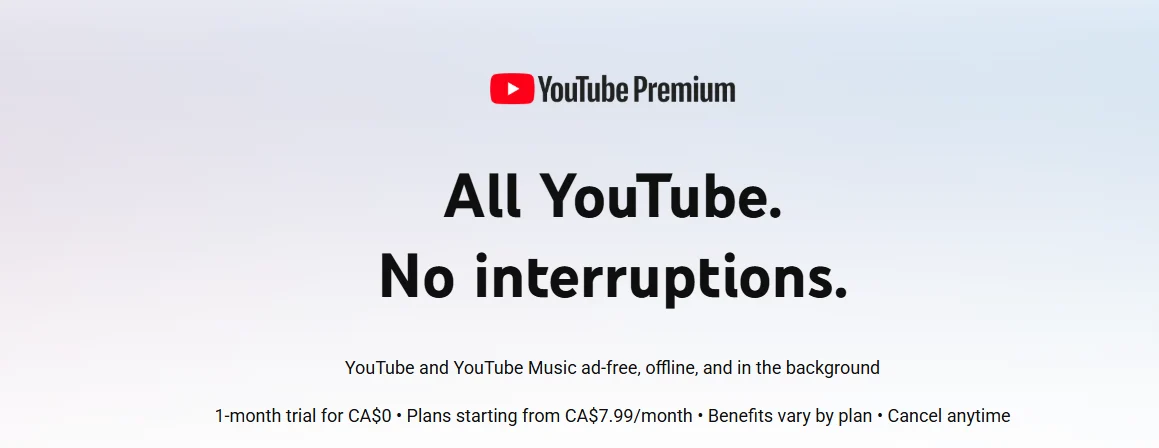 APM: YouTube Premium