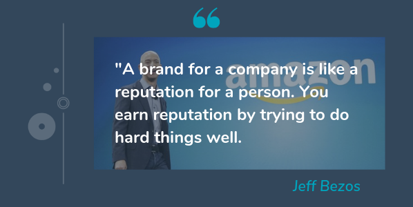 MACS: Image of Jeff Bezos and a quote about retention