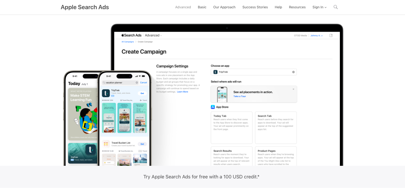 MAUP: Image of Apple SearchAds 