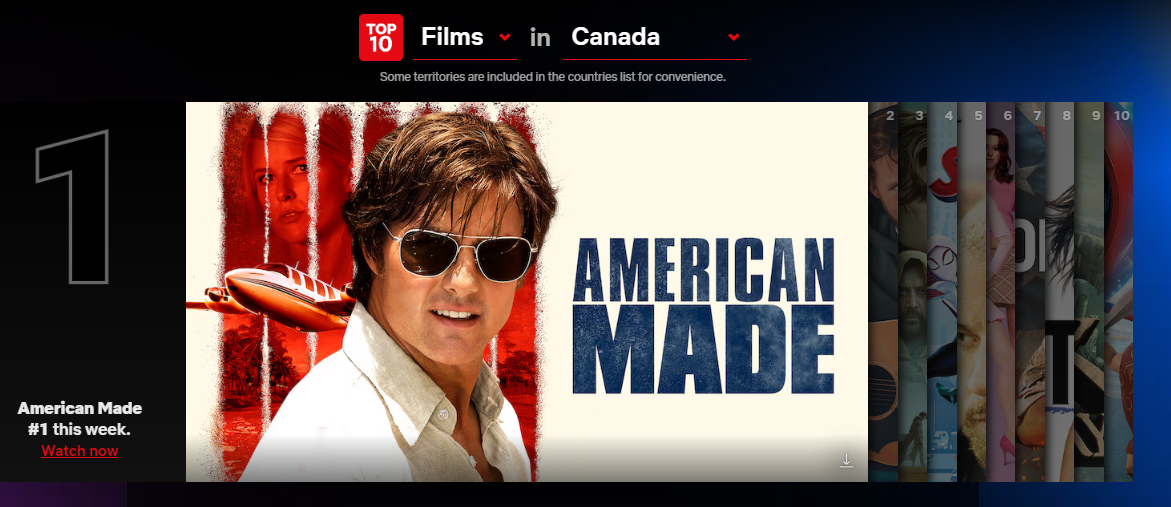 AL: Netflix trending movies feature