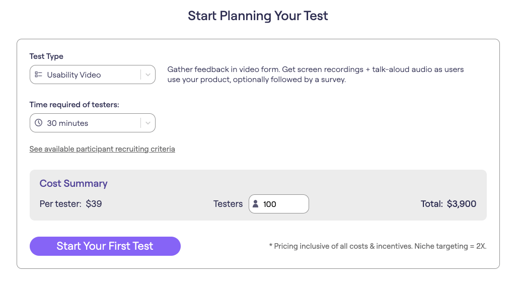 AMC: Image of BetaTesting usability video cost