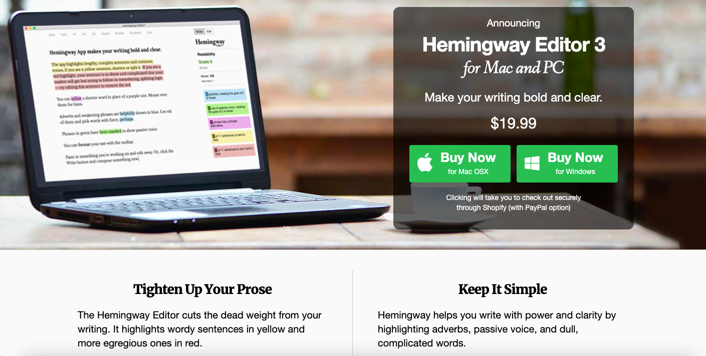 APM: Image of Hemingway price for one time payment