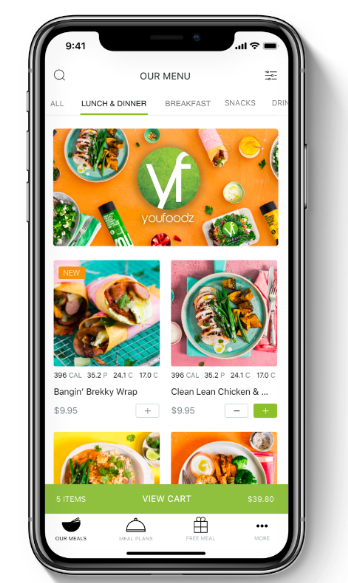 EADC: Youfoodz app screenshot 