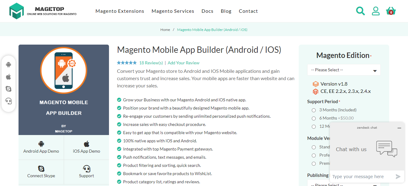 AFM: Magento Mobile App Builder by Magetop