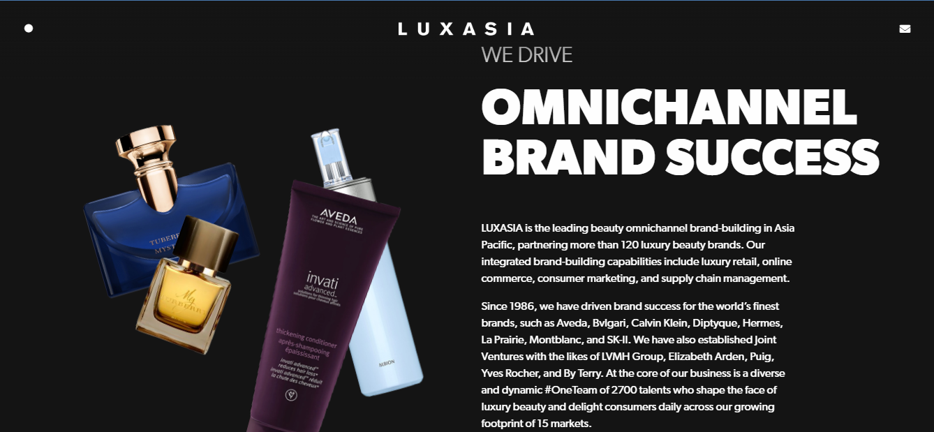 BE: Luxasia home page