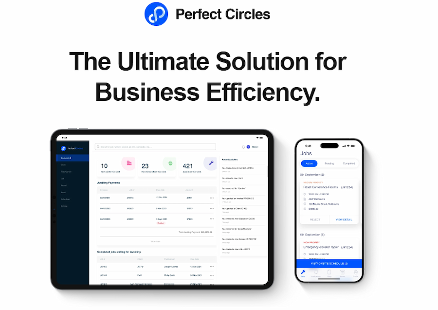 BE: Perfect Circles SaaS and B2B ecommerce app