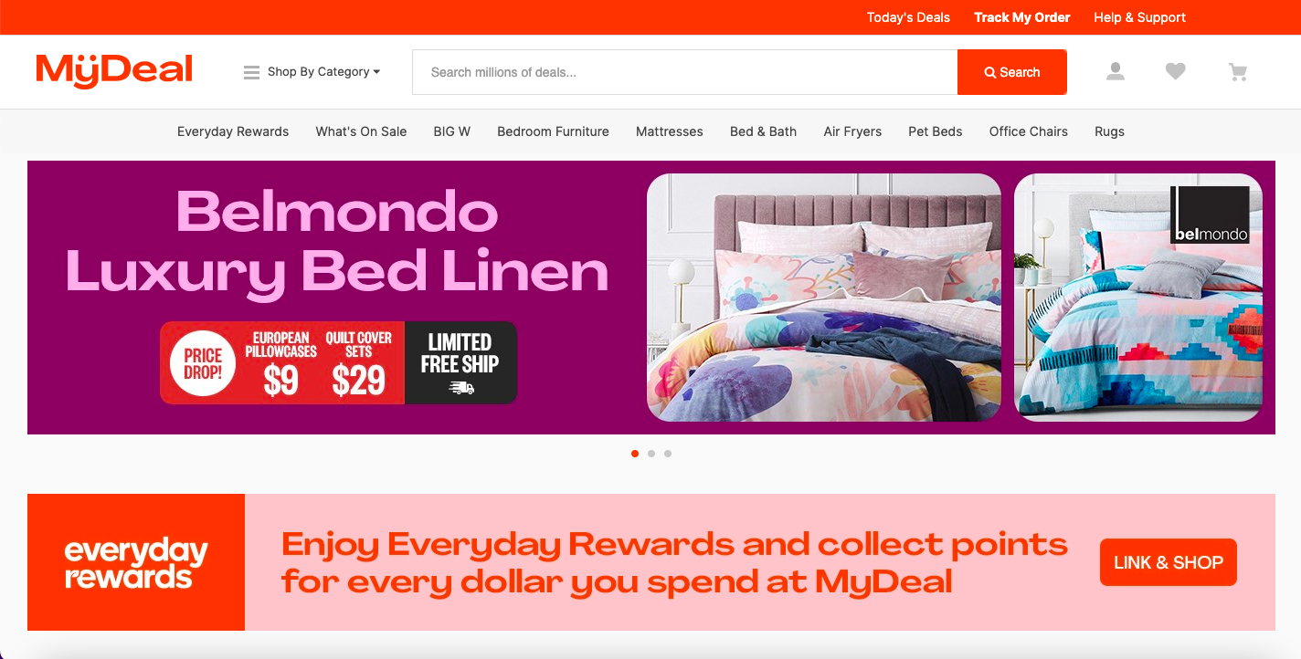 Best retail apps to run your store: MyDeal website image