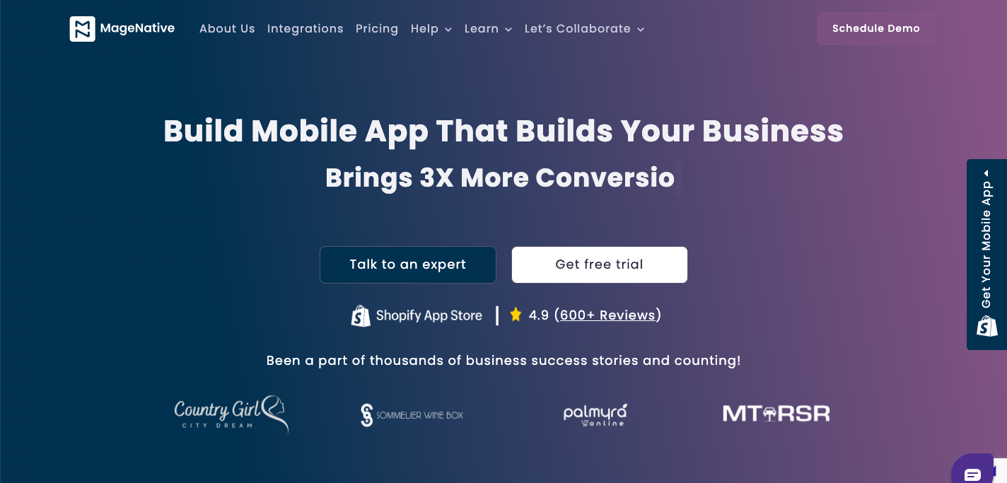 Best Shopify App Builders: Magenative app builder
