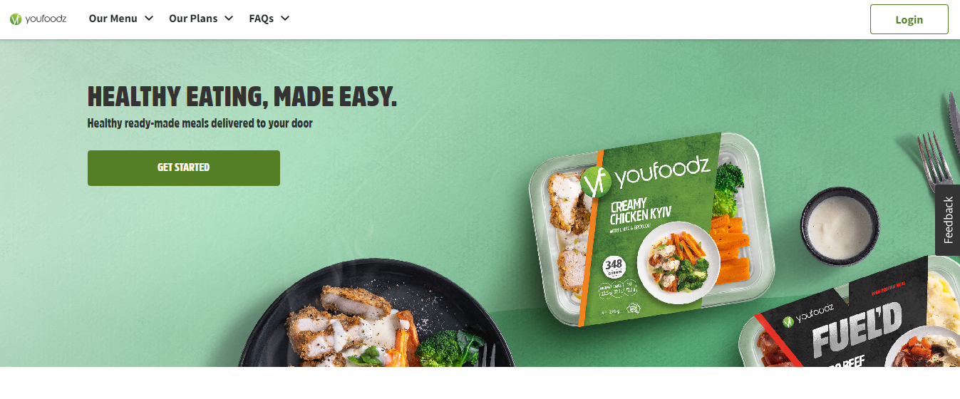 EA: Youfoodz home page