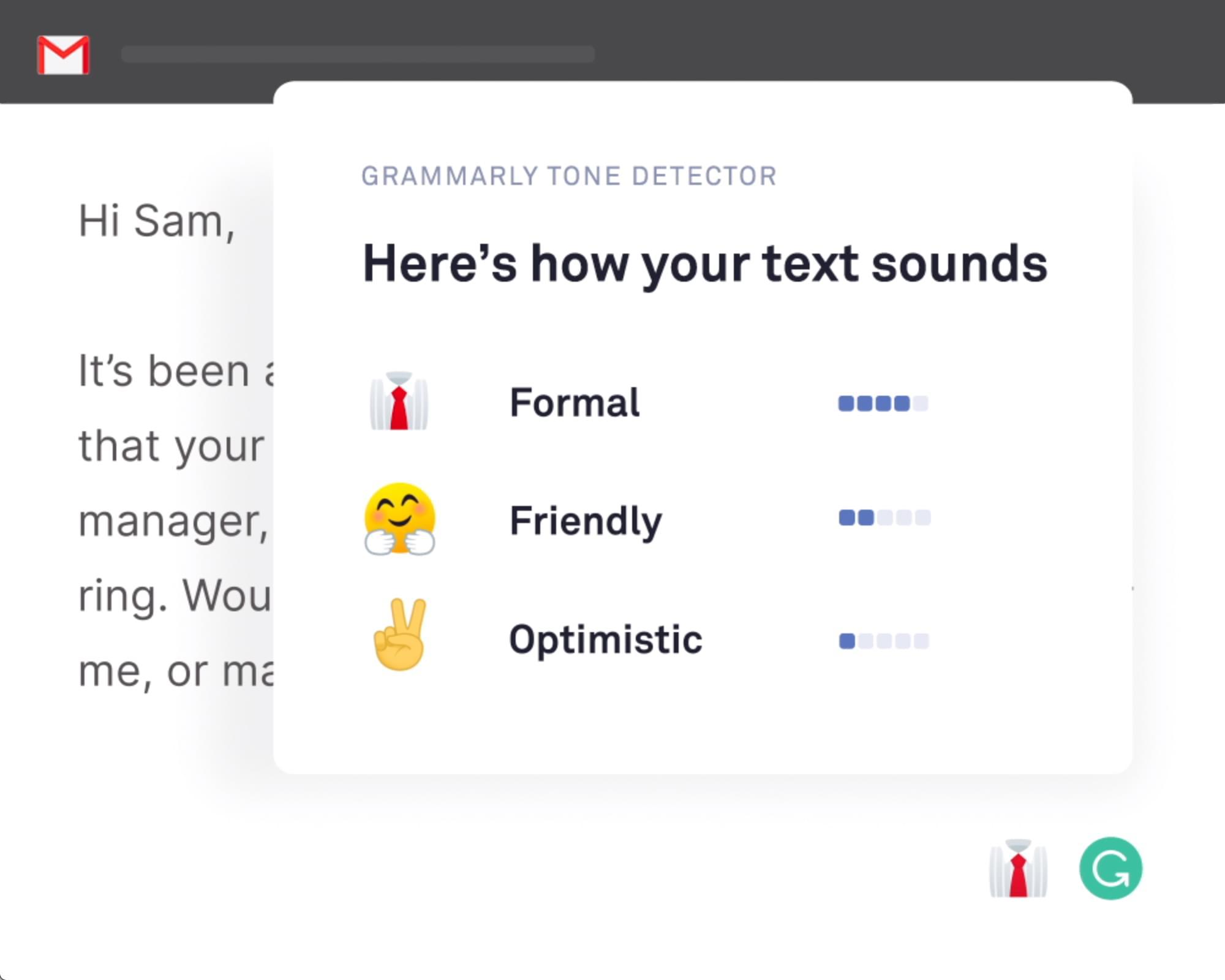 EPMLA: Image of Github Grammarly tone