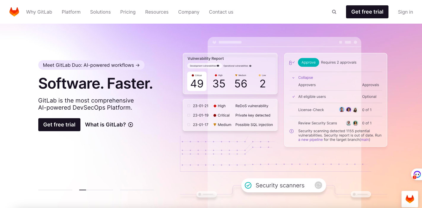 SBMS: Image of Gitlab