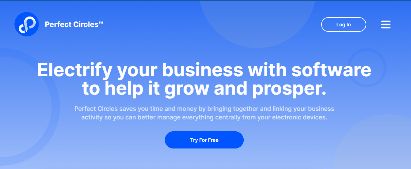 WAVCA: Perfect Circles SaaS cloud application homepage