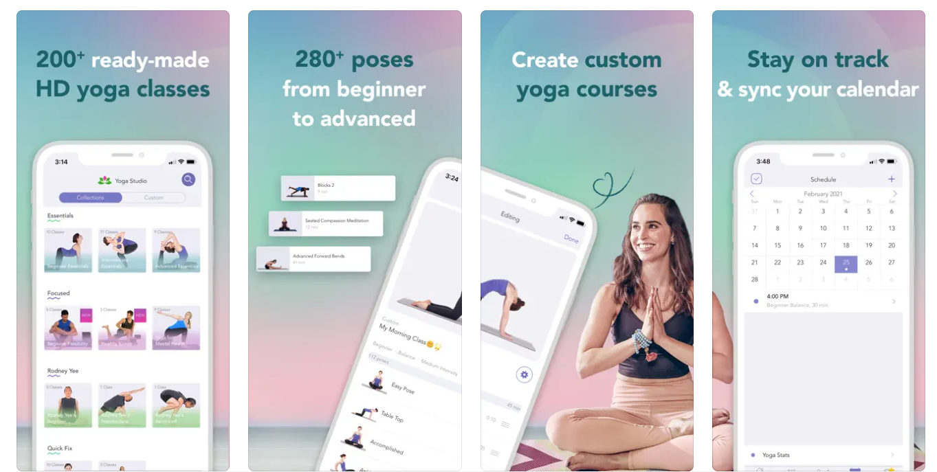 BYA: Yoga Studio app screenshots