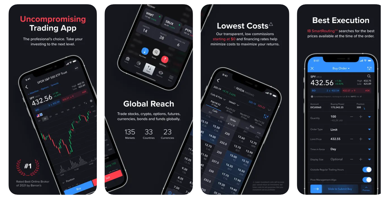 BTA: Interactive Brokers app screenshots