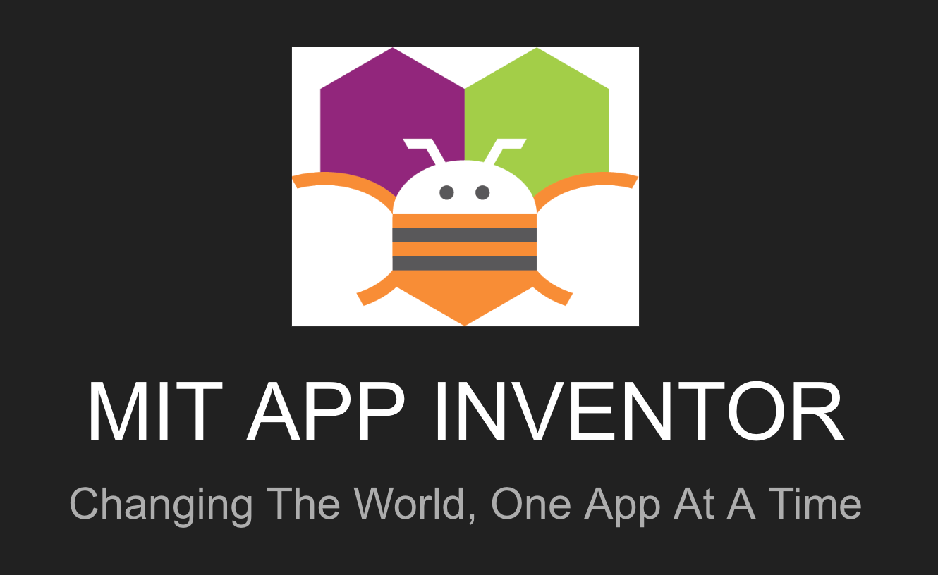 MADT: Logo of mobile app development tool MIT App Inventor and its related slogan