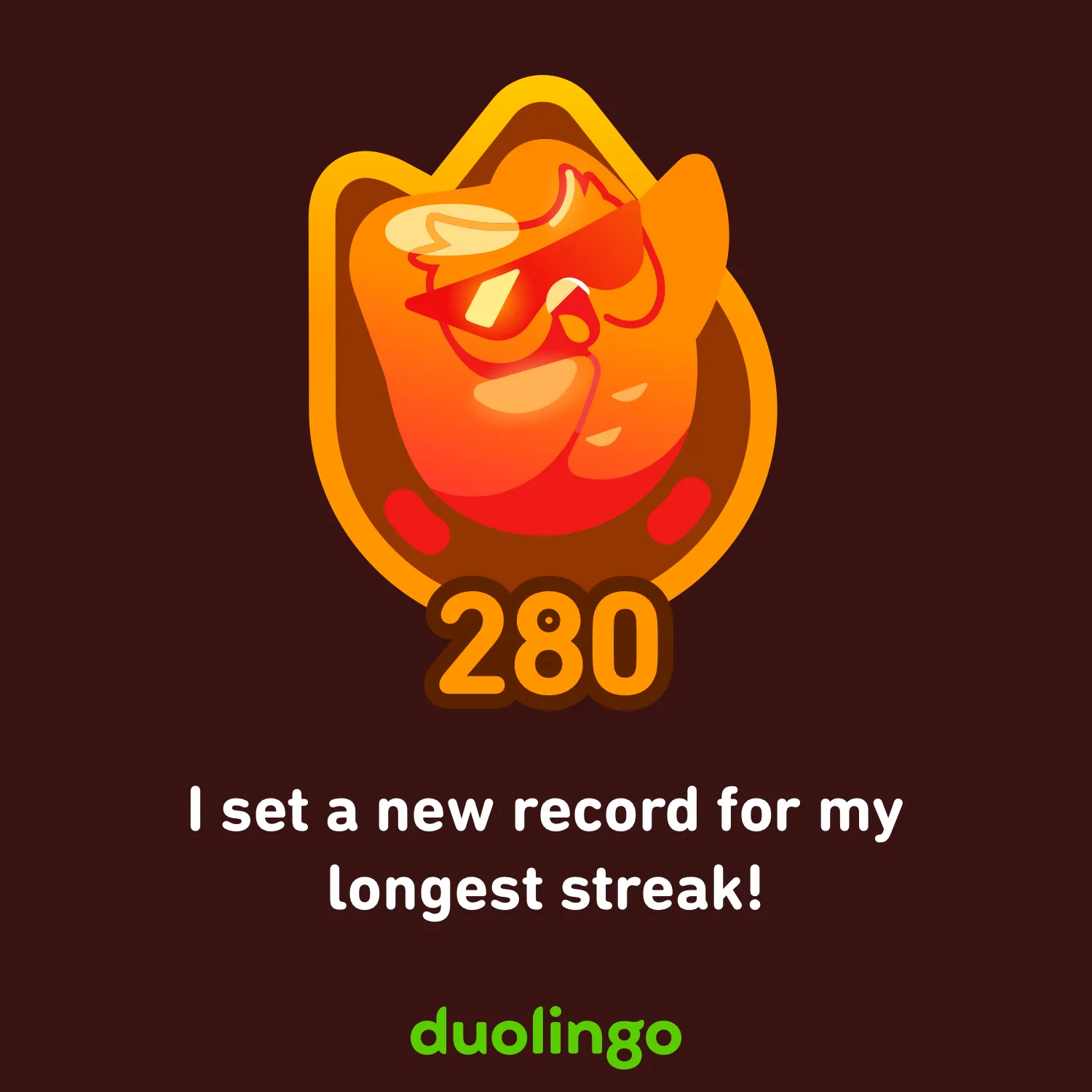 HTCD - Image of Krisette Lim Duolingo streak