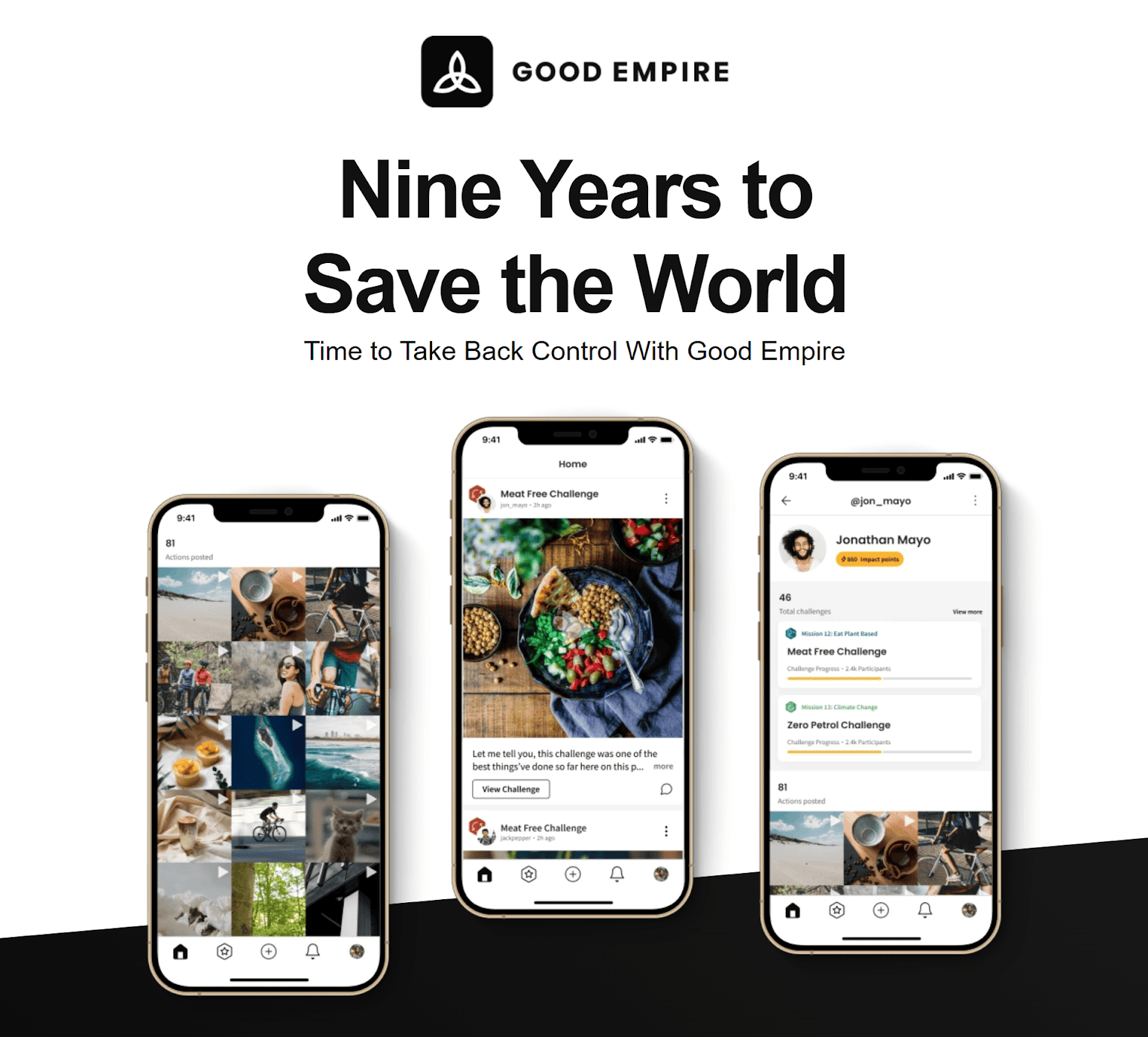 CYA: Image of Good Empire crowdfunded app