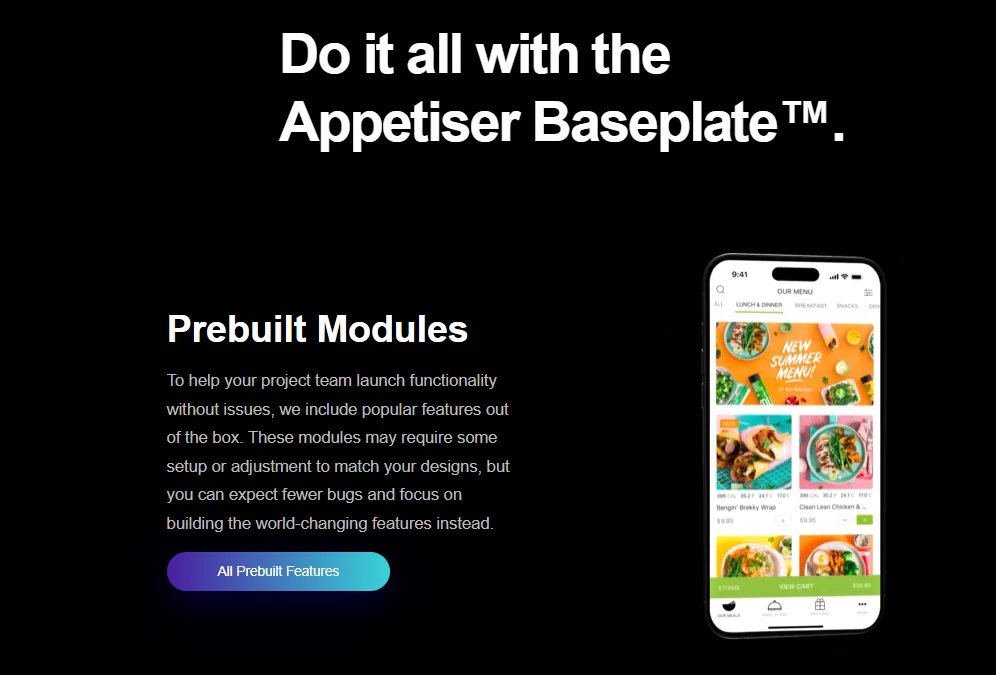 CCCAA: appetiser baseplate