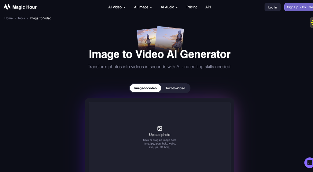 image of magic hour website