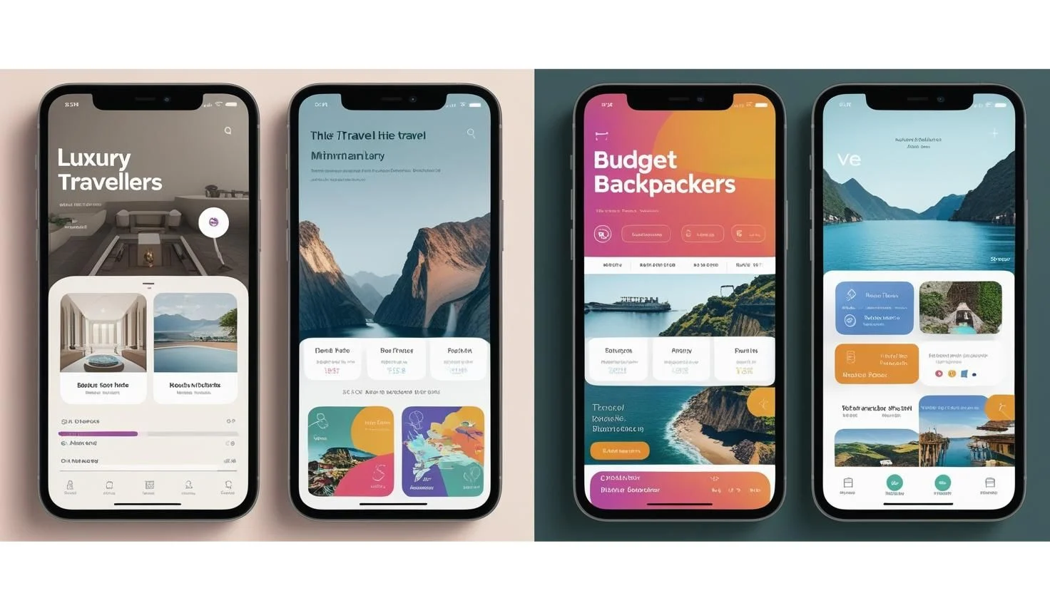 HTCATA: sample app designs for travel apps