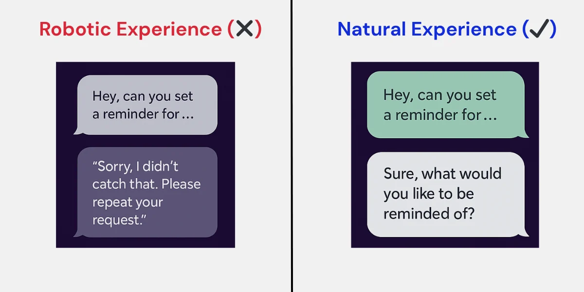 Voice UI - Response To A Pause